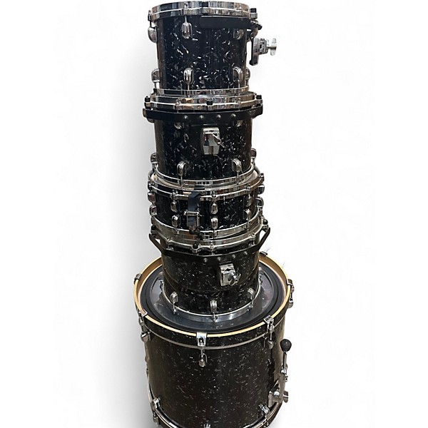 Used TAMA 5 Piece Starclassic BLACK  Drum Kit