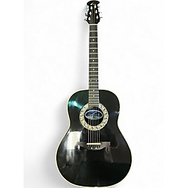 Used Ovation 1611 Balladeer Black Acoustic Electric Guitar