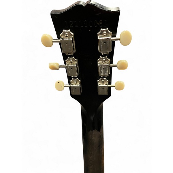 Used 2019 Gibson Les Paul Junior Tribute DC Refinished Black Solid Body Electric Guitar