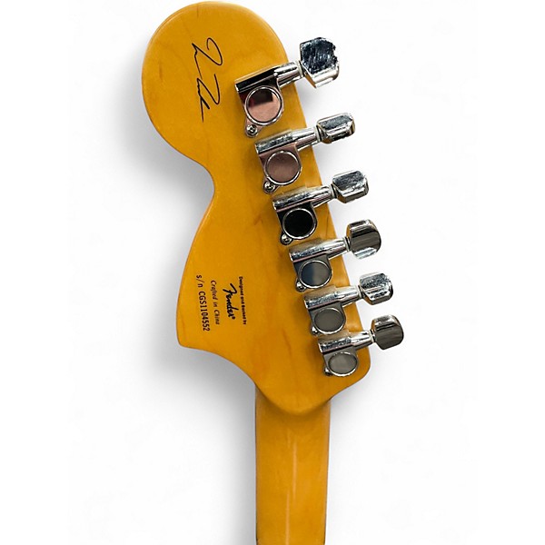 Used Squier Joe Trohman Signature Tobacco Sunburst Solid Body Electric Guitar