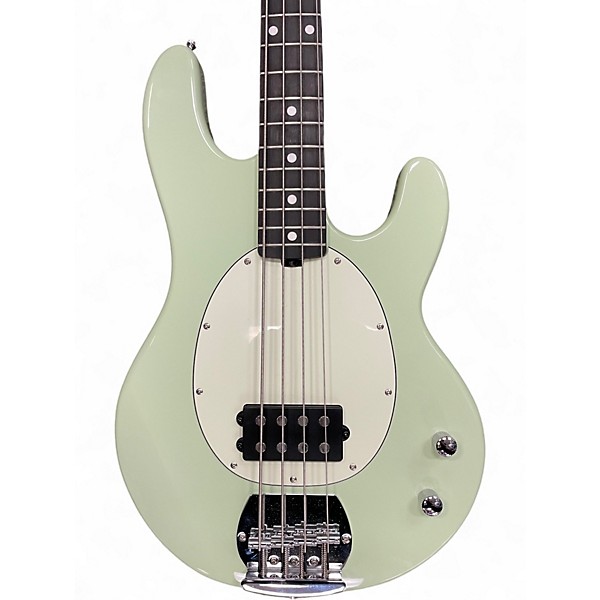 Used Sterling by Music Man stingray intro series Seafoam Green Electric Bass Guitar