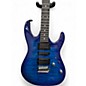 Used Ibanez GRX70QA Blue Solid Body Electric Guitar