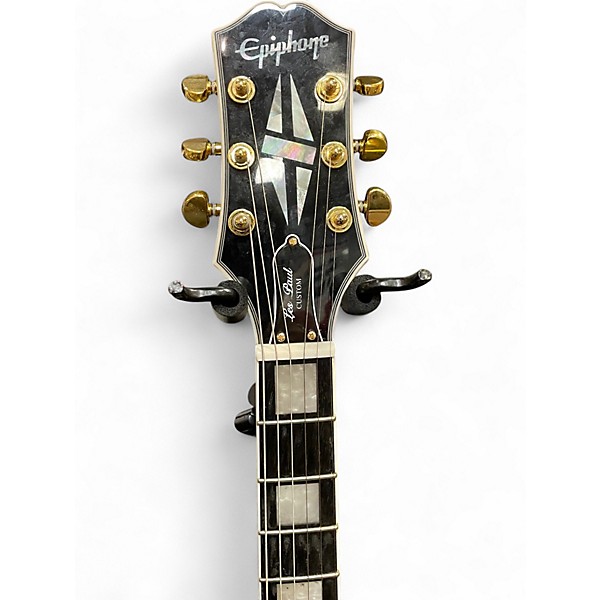 Used Epiphone Les Paul Custom Cream Solid Body Electric Guitar