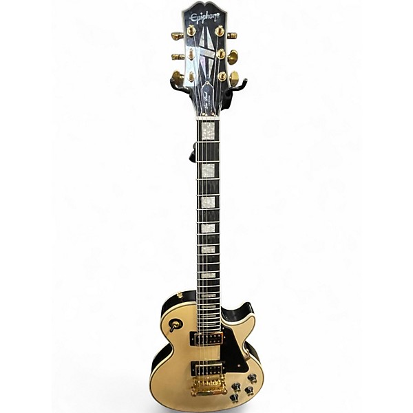 Used Epiphone Les Paul Custom Cream Solid Body Electric Guitar