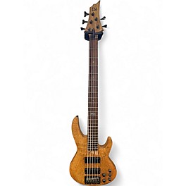 Used ESP LTD B205SM 5 String Brown Electric Bass Guitar