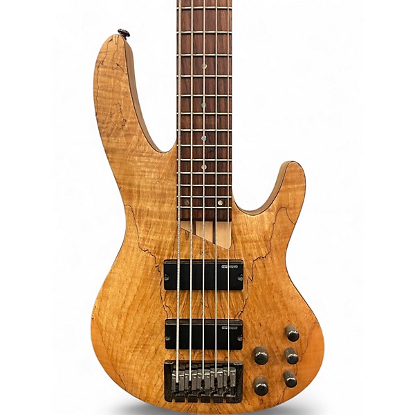Used ESP LTD B205SM 5 String Brown Electric Bass Guitar