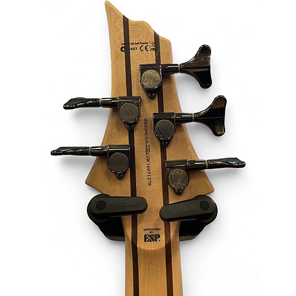 Used ESP LTD B205SM 5 String Brown Electric Bass Guitar