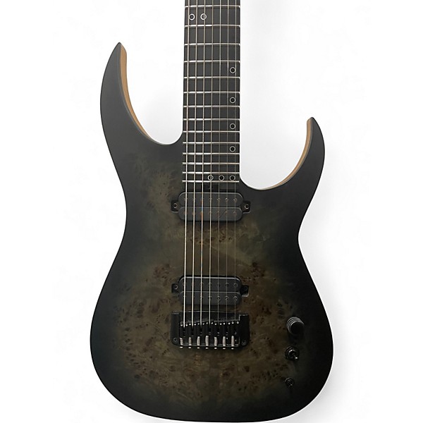 Used Schecter Guitar Research Keith Merrow KM7 MKIII Artist 7str Trans Black Solid Body Electric Guitar