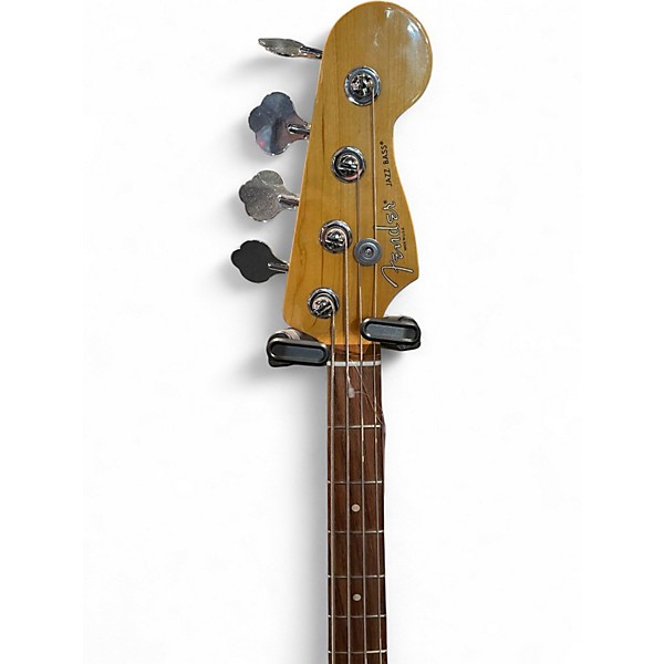 Used 2014 Fender American Standard Jazz Bass 2 Color Sunburst Electric Bass Guitar