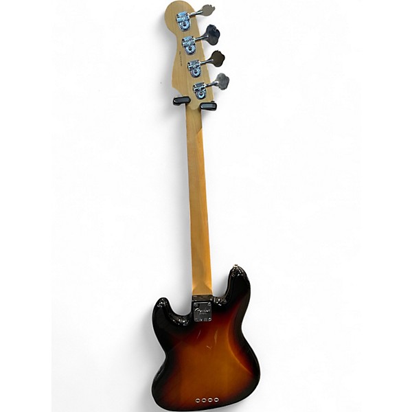 Used 2014 Fender American Standard Jazz Bass 2 Color Sunburst Electric Bass Guitar