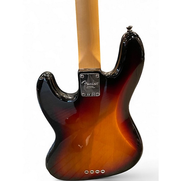 Used 2014 Fender American Standard Jazz Bass 2 Color Sunburst Electric Bass Guitar