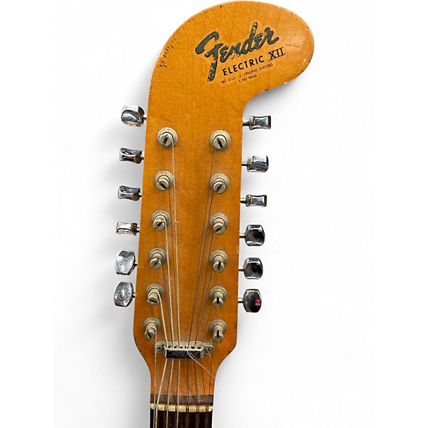 Vintage 1960s Fender 1966 ELECTRIC XII TOBACCO BURST Solid Body Electric Guitar