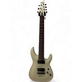 Used Schecter Guitar Research Demon 7 String WHITE Solid Body Electric Guitar