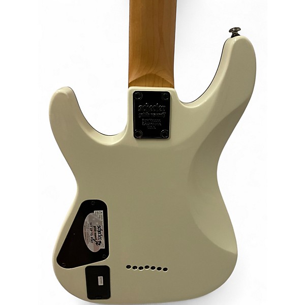Used Schecter Guitar Research Demon 7 String WHITE Solid Body Electric Guitar