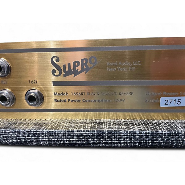 Used Supro BLACK MAGICK 1696RTH Tube Guitar Amp Head