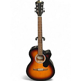 Used Fender FA135CE Concert 3 Tone Sunburst Acoustic Electric Guitar