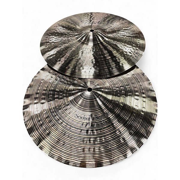 Used Paiste 14in Signature Precision Sound Edge Hi Hat Pair Cymbal