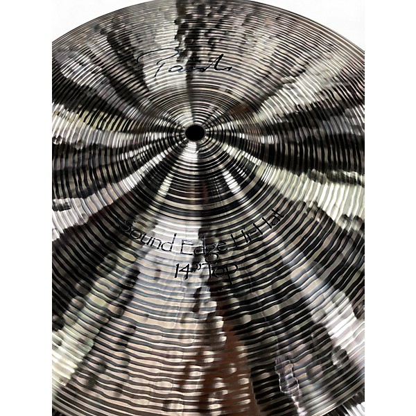 Used Paiste 14in Signature Precision Sound Edge Hi Hat Pair Cymbal