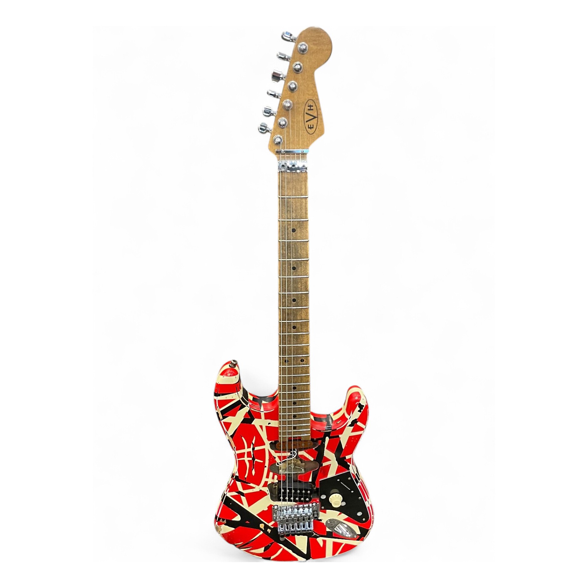 ギター EVH Striped Red with Black Stripe EVH Striped Series - Red with Black and White Stripes