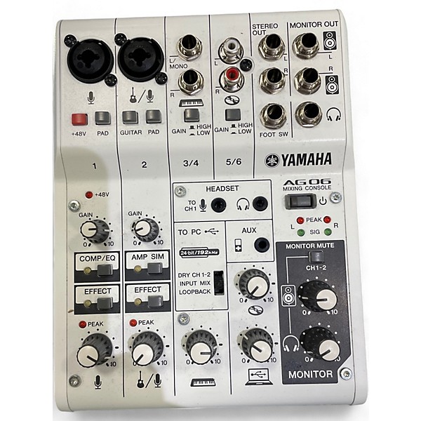 Used Yamaha AG06 Unpowered Mixer