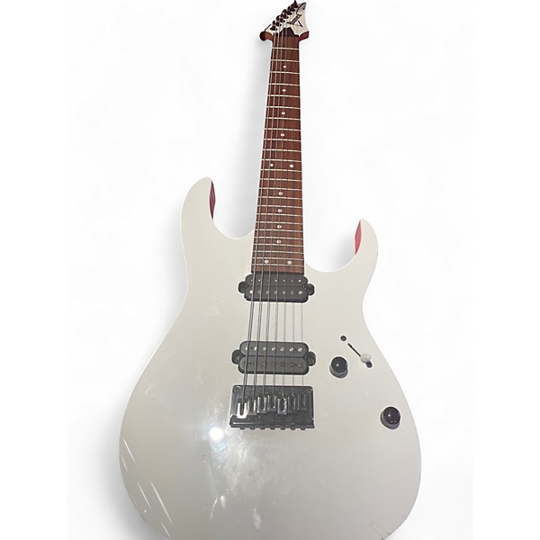 Used Ibanez RG7421 RG Series White Solid Body Electric Guitar