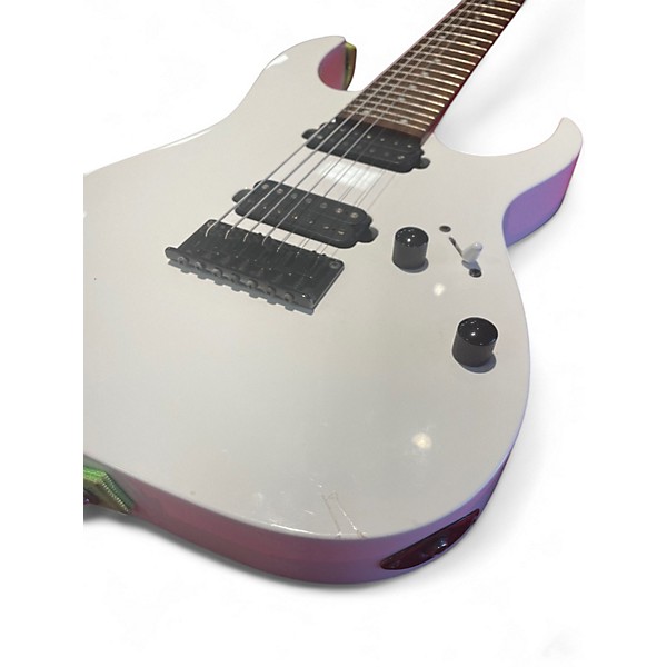 Used Ibanez RG7421 RG Series White Solid Body Electric Guitar
