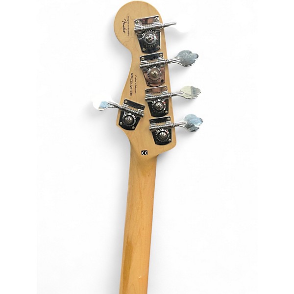 Used Squier 5 STRING JAZZ BASS  Natural Electric Bass Guitar