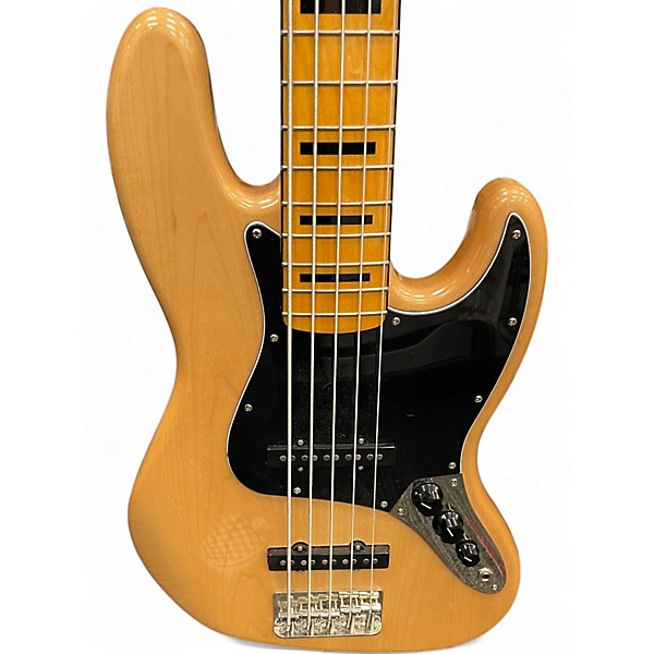 Used Squier Classic Vibe Jazz Bass 5 Natural Electric Bass Guitar