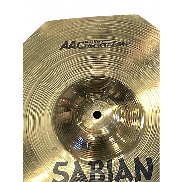 Used SABIAN 14in AA Clocktagon Cymbal