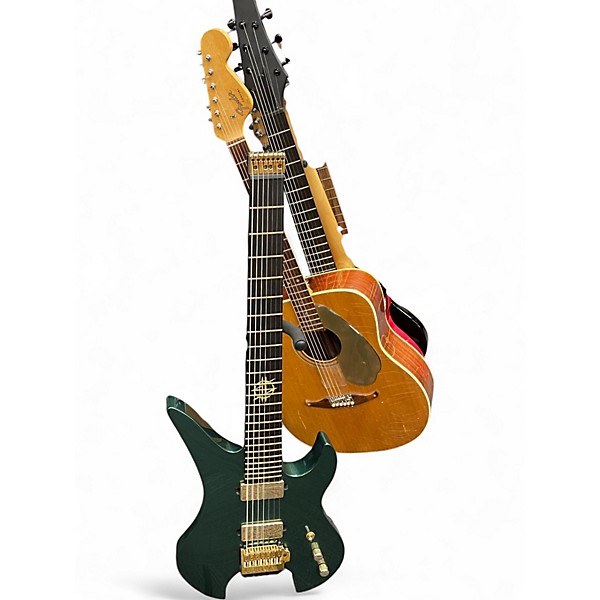 Used Schecter Guitar Research synyster gates custom-7 tr headless Green Solid Body Electric Guitar