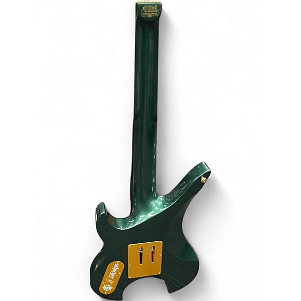 Used Schecter Guitar Research synyster gates custom-7 tr headless Green Solid Body Electric Guitar