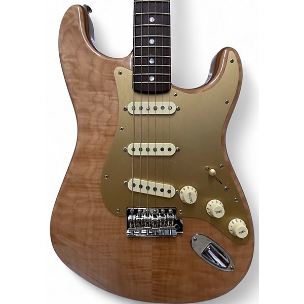 Used Fender Rarities Quilted top maple neck Natural Solid Body Electric Guitar