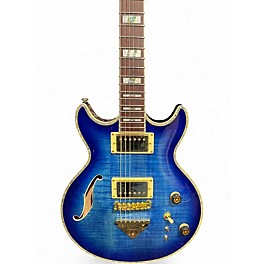 Used Ibanez AR520HFM AZURE BLUE Hollow Body Electric Guitar