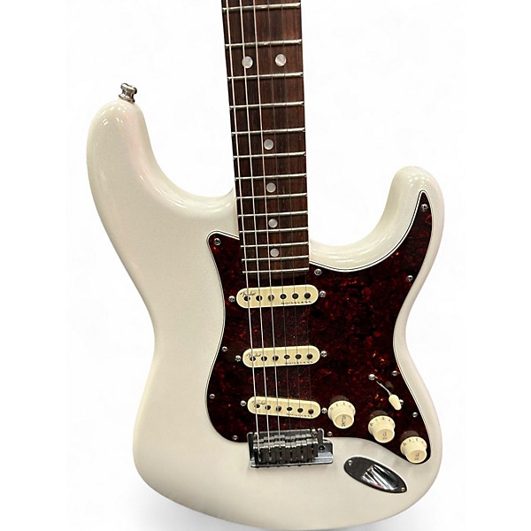 Used Fender American Ultra Stratocaster Arctic Pearl Solid Body Electric Guitar