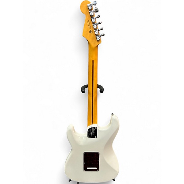 Used Fender American Ultra Stratocaster Arctic Pearl Solid Body Electric Guitar