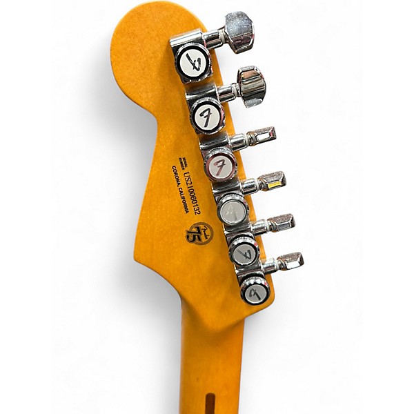 Used Fender American Ultra Stratocaster Arctic Pearl Solid Body Electric Guitar