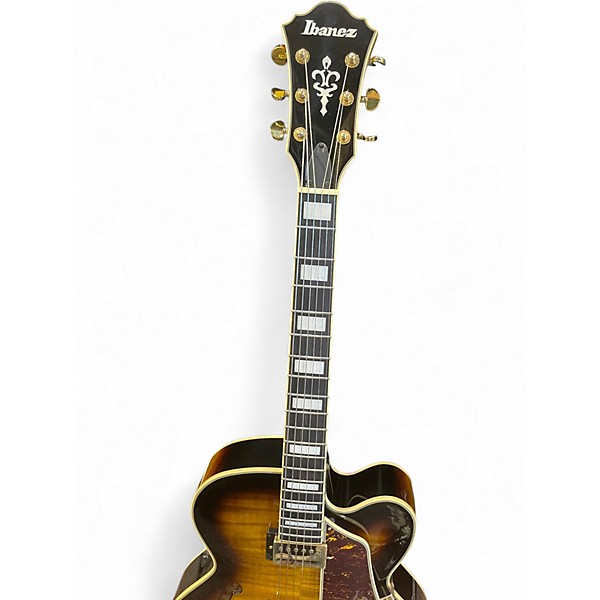 Used Ibanez AF95FM Antique Yellow Sunburst Hollow Body Electric Guitar