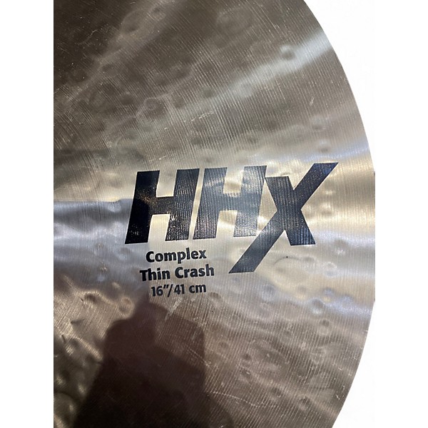 Used SABIAN 16in HHX COMPLEX THIN CRASH Cymbal