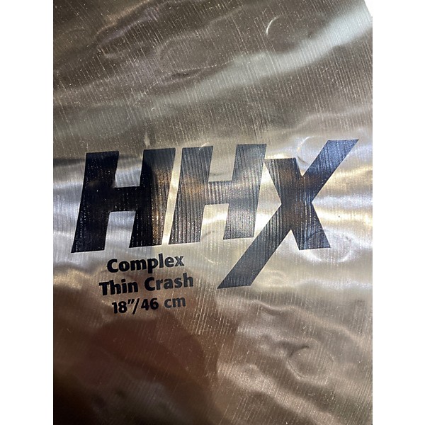 Used SABIAN 18in HHX COMPLEX THIN CRASH Cymbal