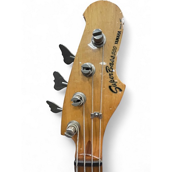 Used 1970s Yamaha Super Bass 500 Black Electric Bass Guitar