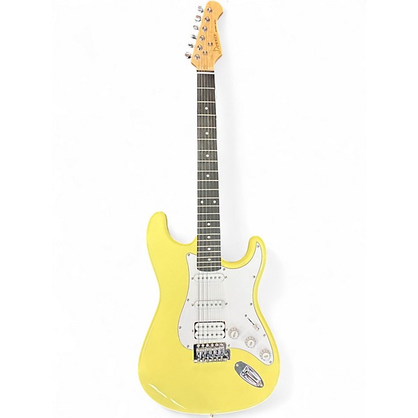 Used Donner Standard Series Eggshell Solid Body Electric Guitar