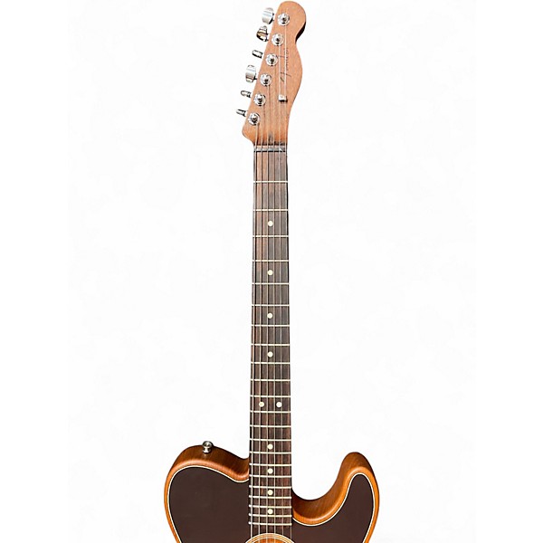 Used Fender Acoustisonic Telecaster sunburst Acoustic Electric Guitar