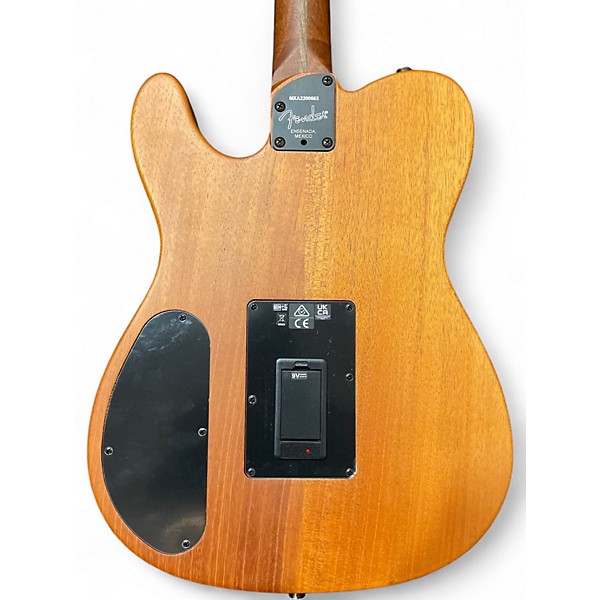 Used Fender Acoustisonic Telecaster sunburst Acoustic Electric Guitar