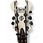 Used Schecter Guitar Research Synyster Gates Signature Standard WHITE WITH BLACK STRIPES Solid Body Electric Guitar