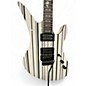 Used Schecter Guitar Research Synyster Gates Signature Standard WHITE WITH BLACK STRIPES Solid Body Electric Guitar