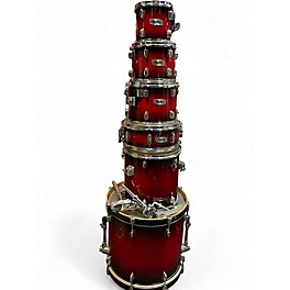 Used Mapex 6 Piece M Pro Candy Apple Red Drum Kit