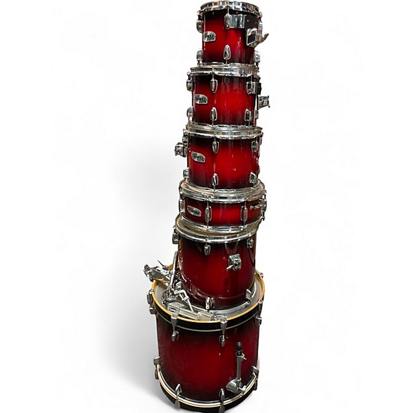 Used Mapex 6 Piece M Pro Candy Apple Red Drum Kit