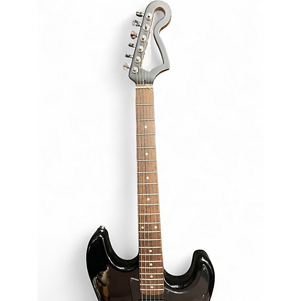 Used Jms Strat Style Black Solid Body Electric Guitar