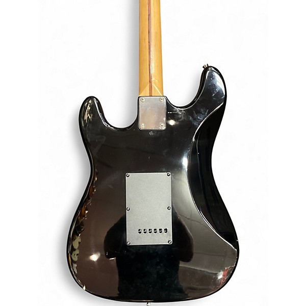 Used Jms Strat Style Black Solid Body Electric Guitar