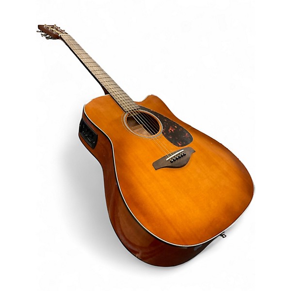 Used Yamaha FGX800C Sandburst Acoustic Electric Guitar